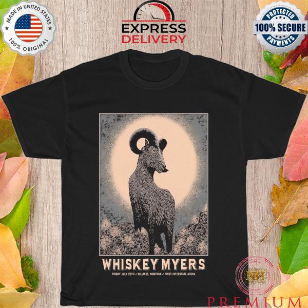 Funny july 28 2023 whiskey myers tour billings mt shirt