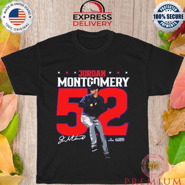 #52 Jordan Montgomery MLBPA signature T-Shirt