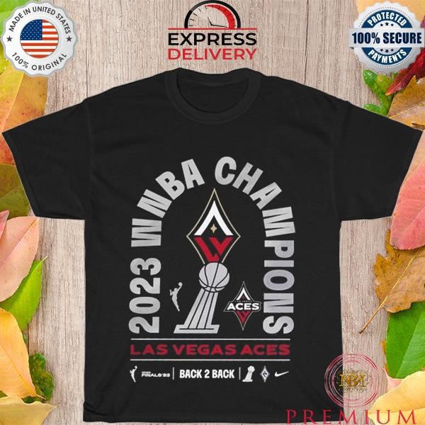 Official Las Vegas Aces Nike Unisex 2023 WNBA Finals Champions Locker Room Authentic T-Shirt