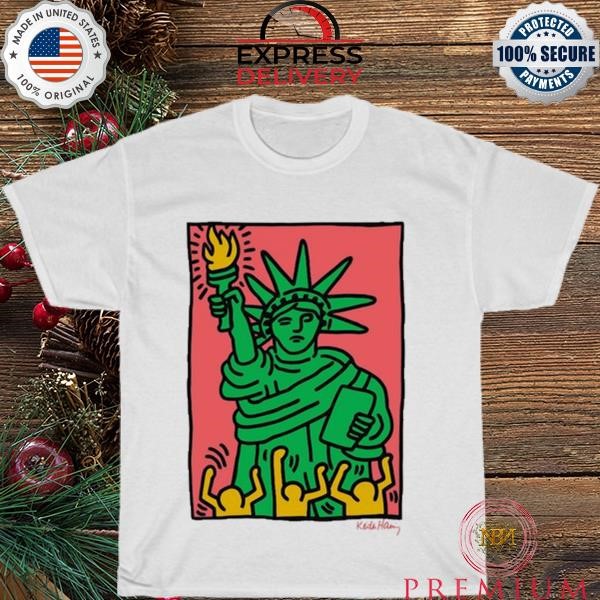 Klara Kalu Keith Haring Statue Of Liberty T Shirt