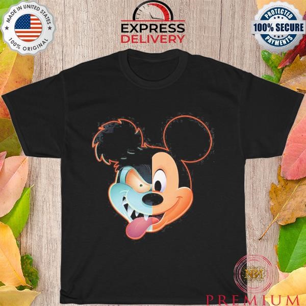 Mickey Mouse Halloween Little Spooky And Little Cute Run Away Brain Essential Shirt