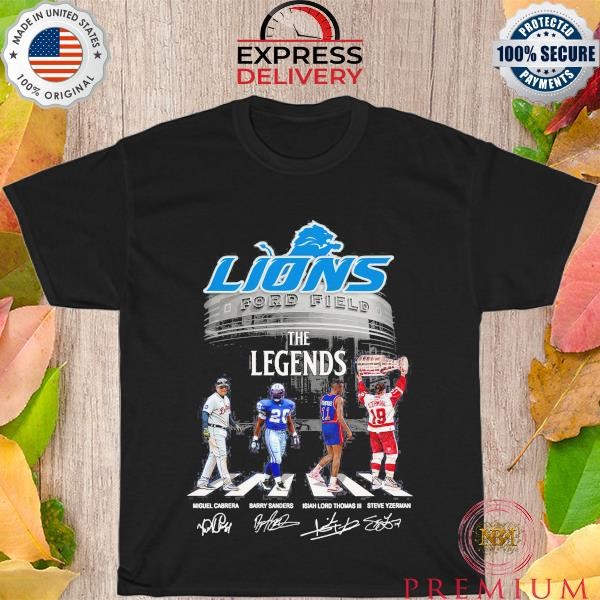 NFL Detroit Lions the legends walking Abbey road signatures 2023 shirt