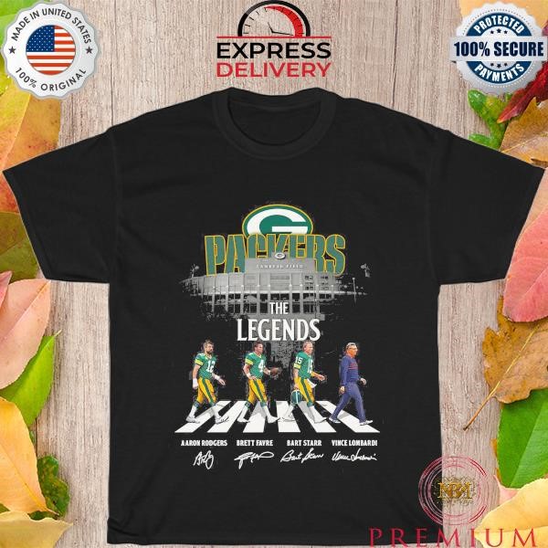 NFL Green Bay Packers the legends walking Abbey road signatures 2023 shirt