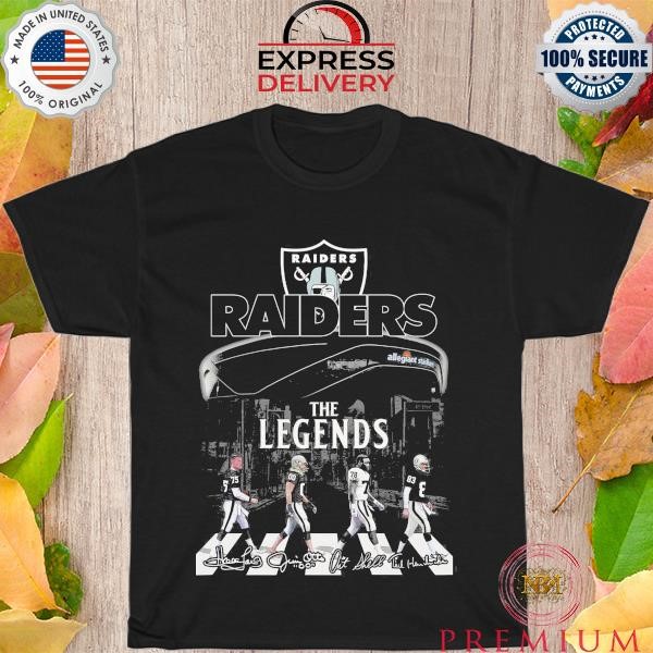 NFL Las Vegas Raiders the legends walking Abbey road signatures 2023 shirt