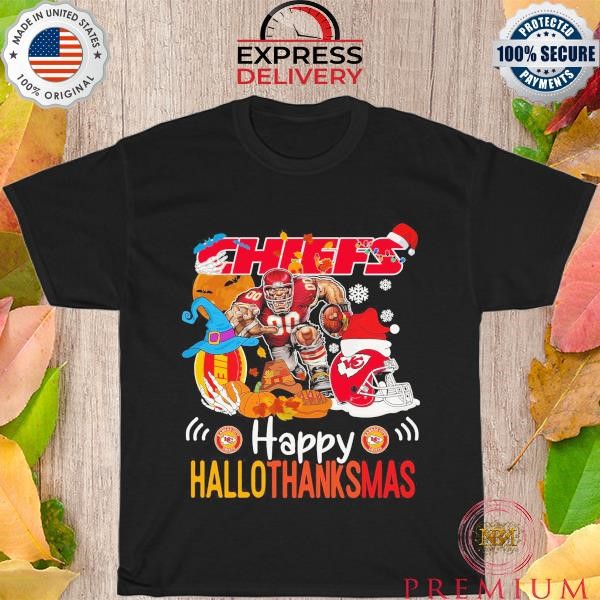 Nice NFL Kansas City Chiefs Happy Hallothanksmas 2023 shirt