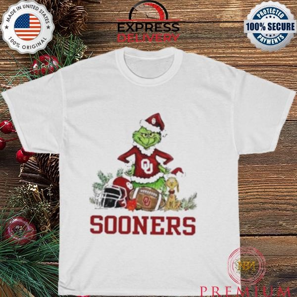 Oklahoma Sooners Grinch and Max dog funny Christmas 2023 shirt