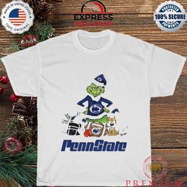 Penn State Lions Grinch and Max dog funny Christmas 2023 shirt