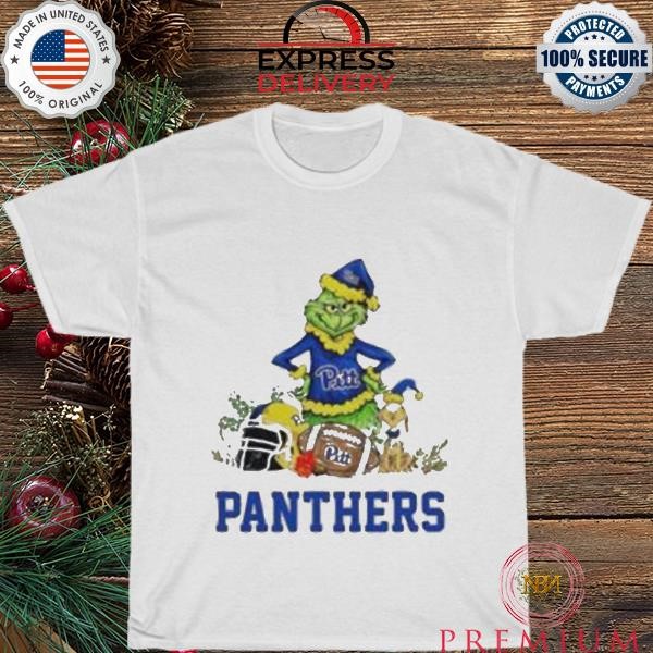 Pittsburgh Panthers Grinch and Max dog funny Christmas 2023 shirt