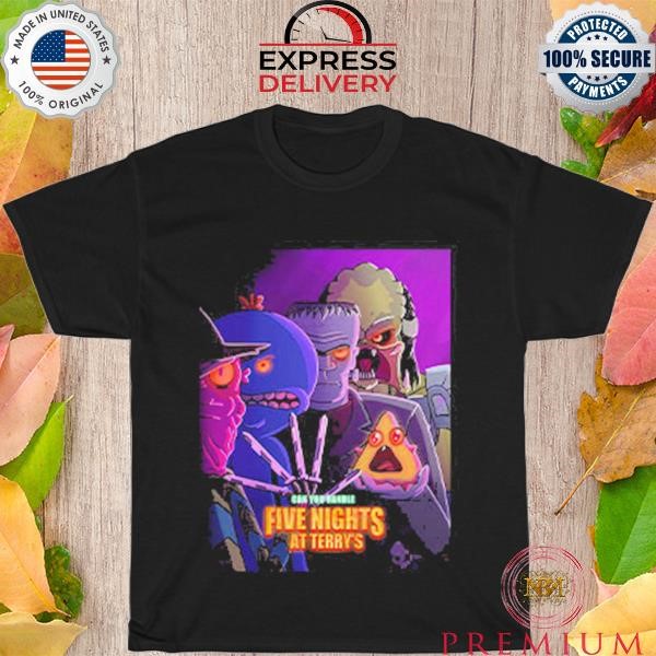Rick and morty five nights at terrys halloween shirt