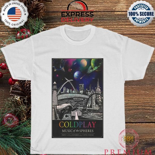 Top Coldplay 18 Nov 2023 Perth shirt