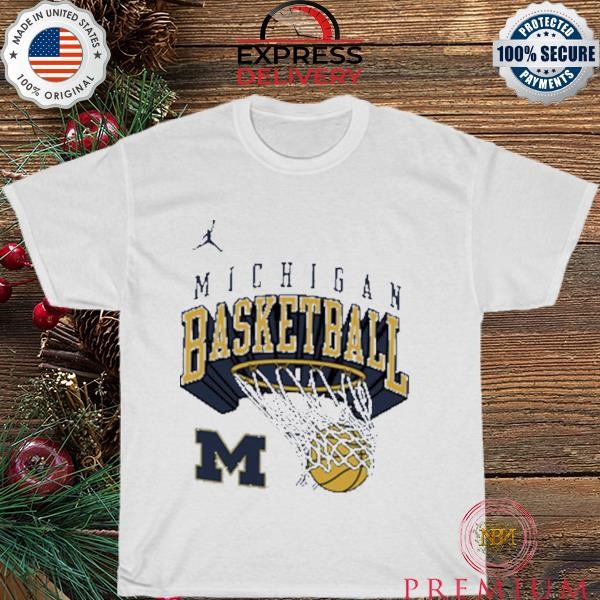 Top Jordan university of michigan basketball 2023 shirt