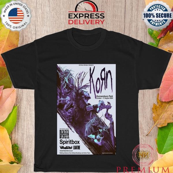 Awesome Korn August 11, 2024 Gunnersbury Park London, UK shirt