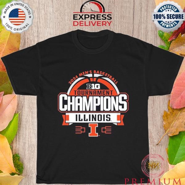 Funny Big Ten Champs 2024 Illinois Fighting Illini Basketball Shirt